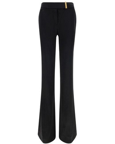 Tom Ford High-waist Straight-leg Tailored Pants - Black
