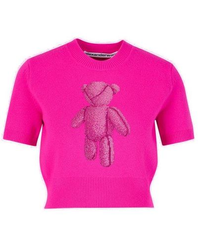 Alexander Wang Beiress Knitted Sweater - Pink