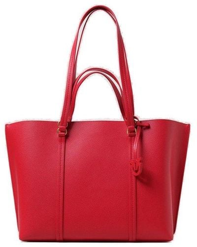 Pinko Carrie Big Shopping Bag - Red