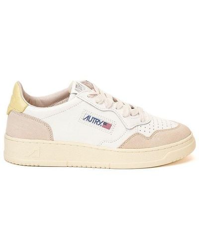 Autry Logo Patch Paneled Sneakers - Multicolor