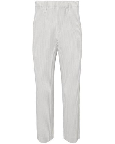 Homme Plissé Issey Miyake Pleated Trousers - Grey