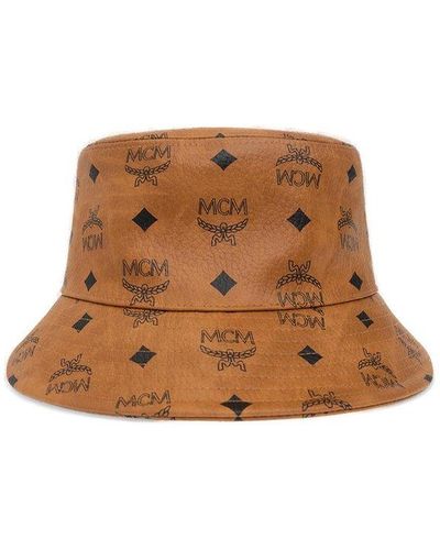 MCM Visetos Bucket Hat - Brown