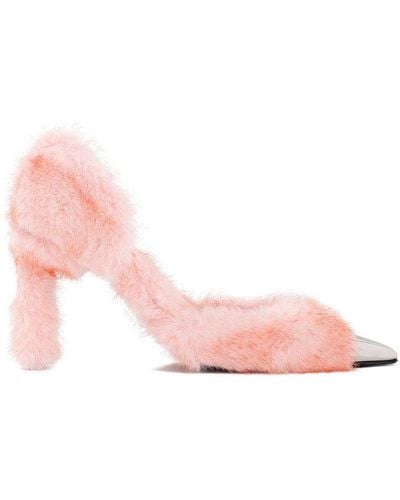 Sergio Rossi X Area Dagger Court Shoes - Pink
