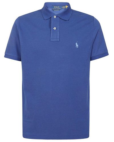 Polo Ralph Lauren Pony Embroidered Polo Shirt - Blue