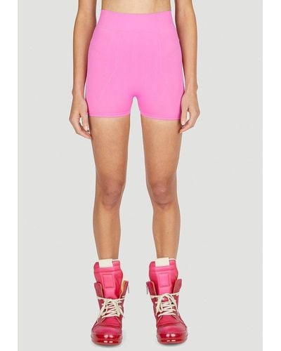 Rick Owens Fitted Bike Shorts - Pink