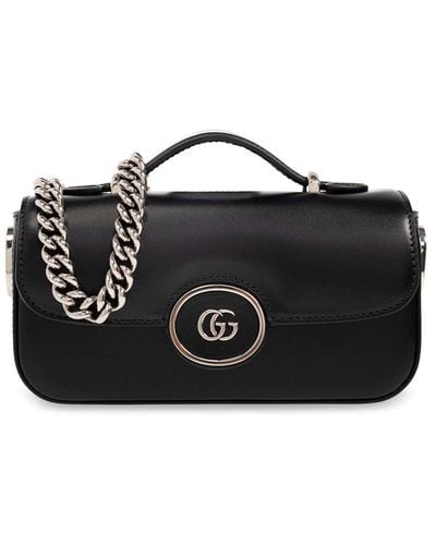 Gucci GG Petite Super Mini Shoulder Bag - Black