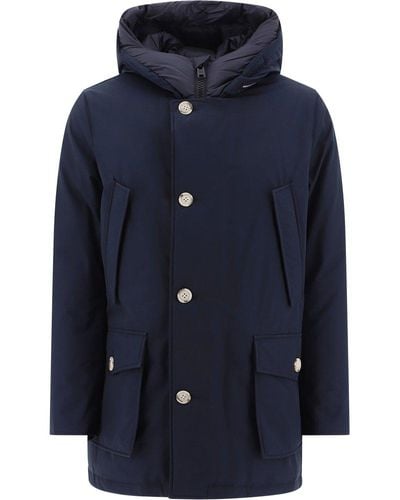 Woolrich Arctic Hooded Down Coat - Blue