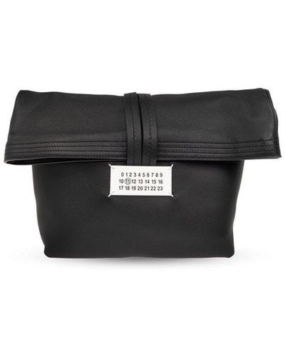 Maison Margiela Roll-top Handbag - Black