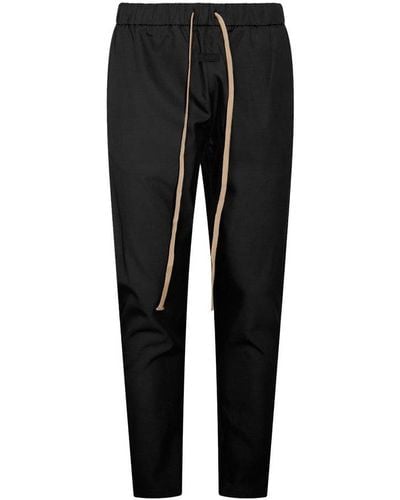 Fear Of God Black Cotton Trousers