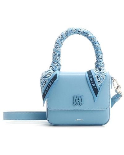Amiri Bandana Micro Handbag - Blue