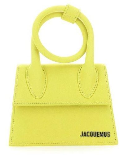 Jacquemus Le Chiquito Noeud Coiled Handbag - Yellow