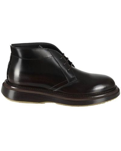 THE ANTIPODE Adam Round Toe Lace-up Shoes - Black