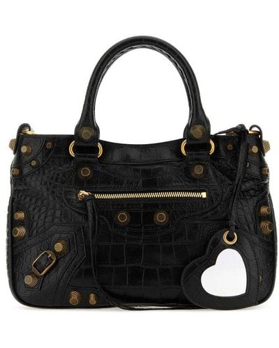 Balenciaga Neo Cagole Xs Handbag - Black