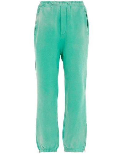 we11done Bleached Track Pants - Green