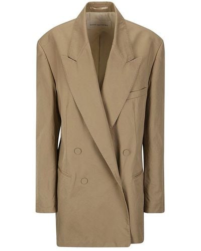 Dries Van Noten Double-breasted Tailored Blazer - Natural