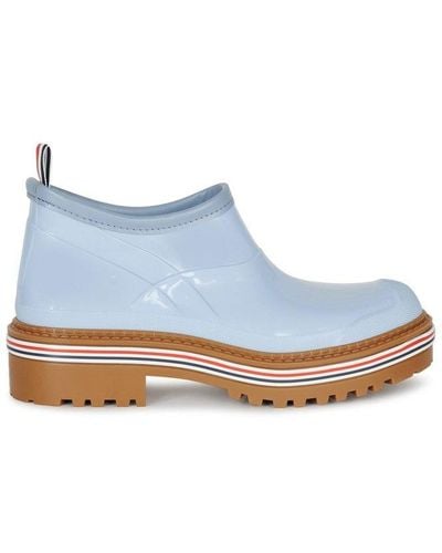 Thom Browne Round Toe Slip-on Boots - Blue