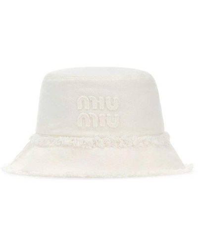 Miu Miu Hats And Headbands - White