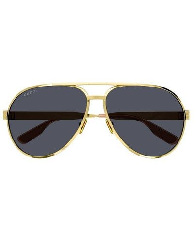 Gucci Aviator-frame Sunglasses - Black