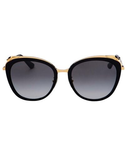 Cartier Square Rounded Frame Sunglasses - Black