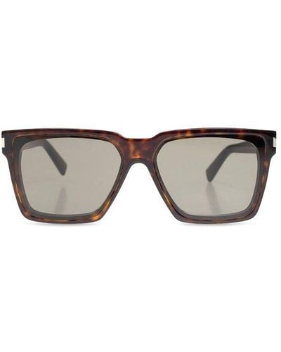 Saint Laurent 'sl 610' Sunglasses, - Brown