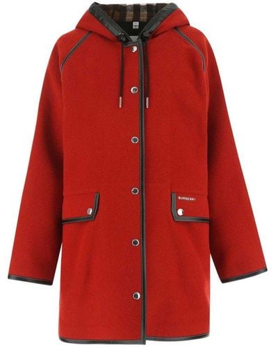 Burberry Coats - Red