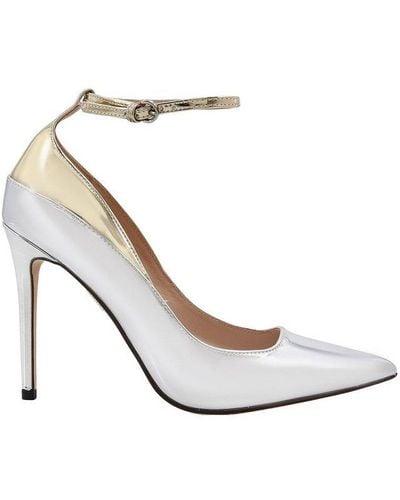 Pinko Pointed-toe Ankle Strap Pumps - White