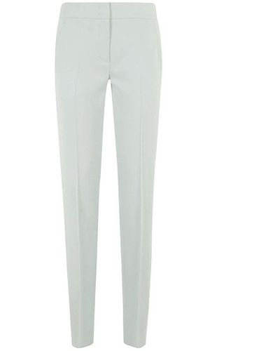 Emporio Armani Tailored Straight Leg Trousers - White