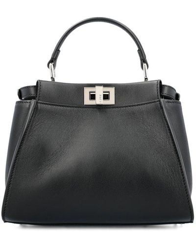 Fendi Peekaboo Mini Handbag - Black