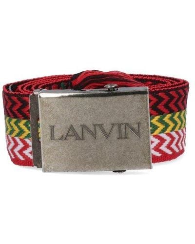 Lanvin 'curb' Knitted Belt - White