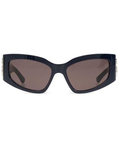 Balenciaga Bossy Cat-eye Frame Sunglasses - Blue