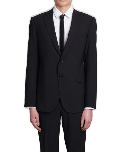 Emporio Armani Single-breasted Two-piece Suit - Black