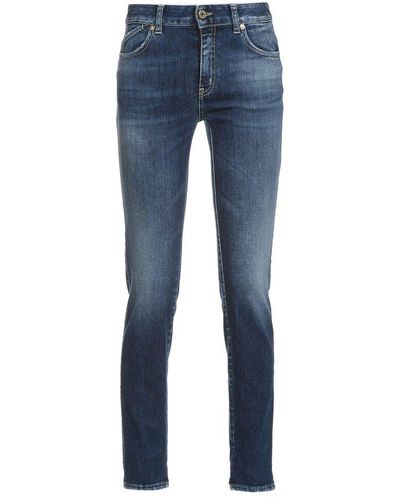 Just Cavalli Mid-rise Slim-cut Jeans - Blue