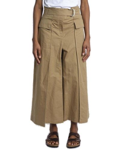 Weekend by Maxmara Belted Wide Leg Trousers - Natural