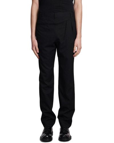 Comme des Garçons Side Button Detailed Trousers - Black
