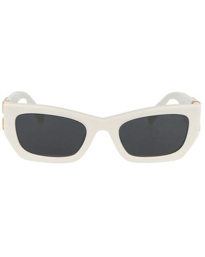 Miu Miu Rectangular Frame Sunglasses - White
