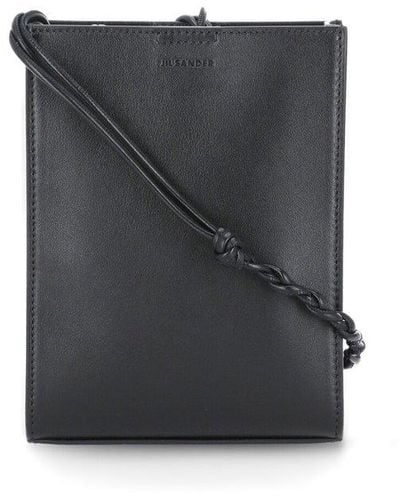 Jil Sander Leather Tangle Small Crossbody Bag - Black