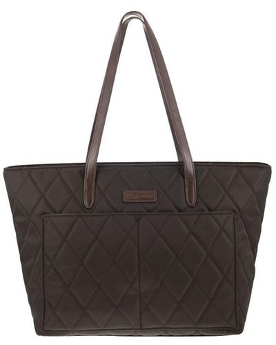 Barbour Quilted Shopping Bag - Black