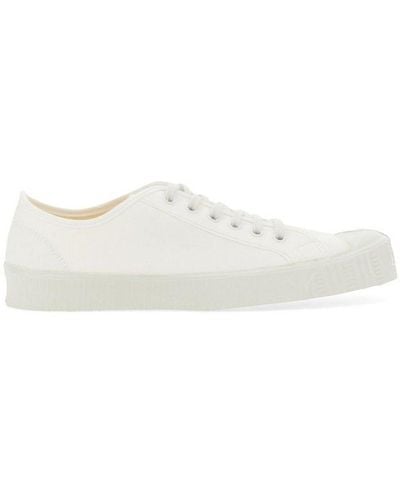 Spalwart Round Toe Laced Sneakers - White