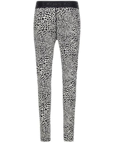 MICHAEL KORS Logo-print leggings girl brown 