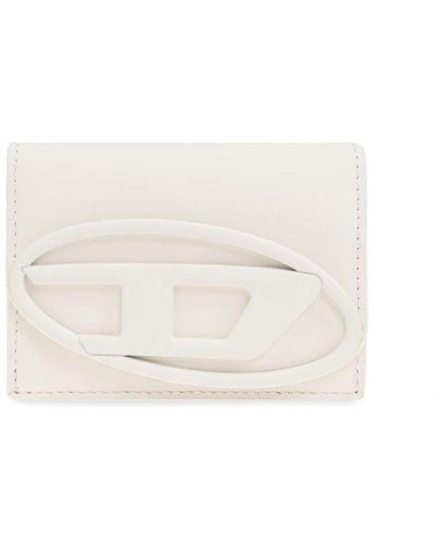 DIESEL '1dr' Leather Wallet, - White