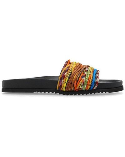 Burberry Melroy Cord-detail Slides - Multicolor