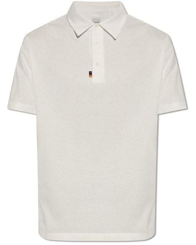Paul Smith Polo Shirt With Logo, - White
