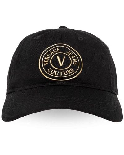 Versace Logo-printed Curved Peak Baseball Cap - Black