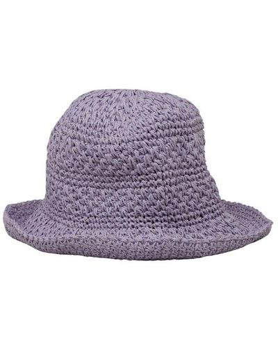 Roberto Collina Crochet Hat - Purple