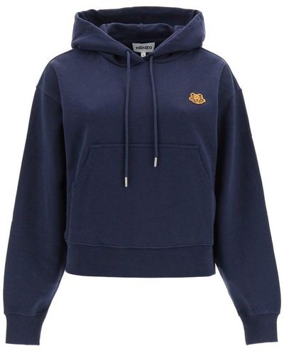 KENZO Tiger Patch Hoodie - Blue