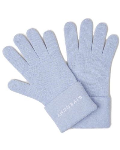 Givenchy Wool Knitted Gloves - Blue