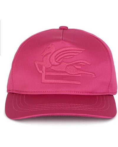 Etro Logo Embroidered Baseball Cap - Pink