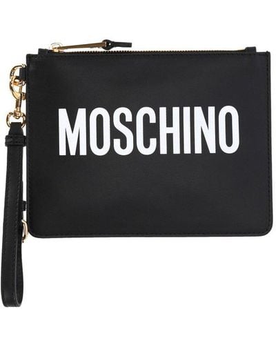 Denim clutch  Moschino Official Store