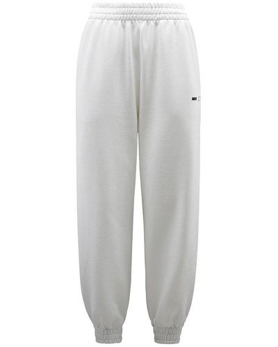 McQ White Sweatpants With Logo - Grey