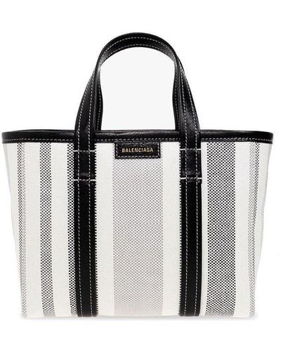 Balenciaga Small Striped Tote Bag - Multicolor